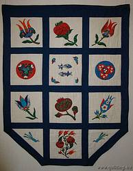 T�r�k quilt oszm�n mot�vumokkal